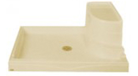 Seated Shower Base 48” x 34” x 18”